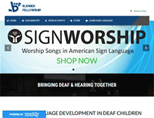 Tablet Screenshot of blendedfellowship.com